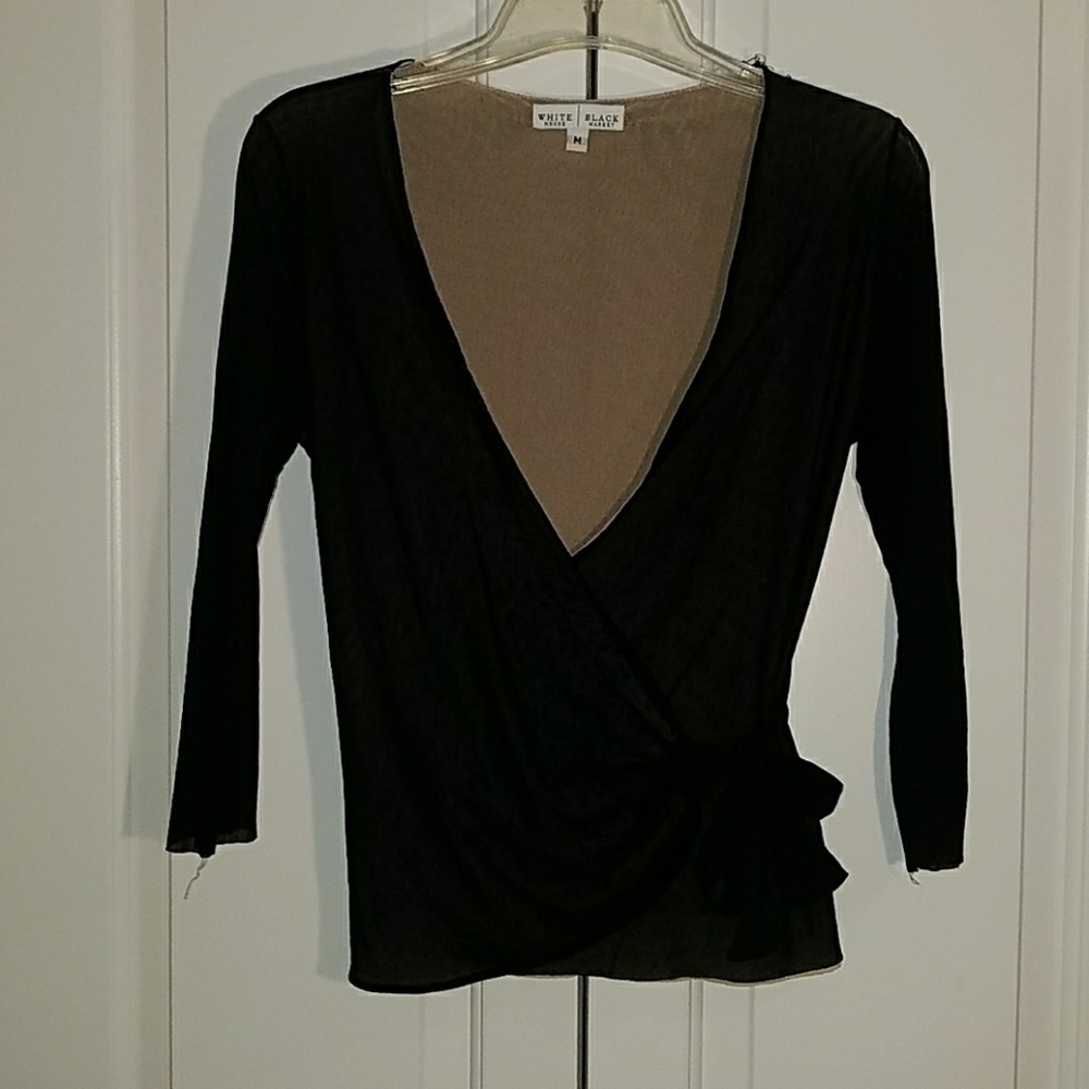 WHBM Wrap Top - Med